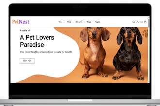 create a pet care, pet grooming, or pet supply shopify store
