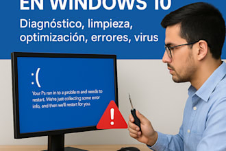 daré soporte técnico profesional en windows 10