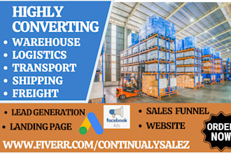 generate warehouse leads logistics transport marketing optimize shipping leads