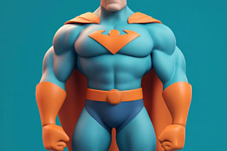 create scifi, fantasy, superhero character design