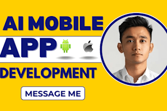 create ai mobile apps and ai websites using flutter with chatbot integration
