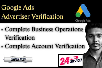 do google ads account business operations verification adwords expert