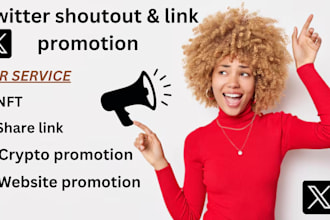 promote twitter shoutout, share website link to 80m USA, UK, yt crypto users