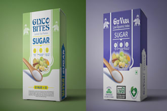 make a product bottle box package label design in 24hr