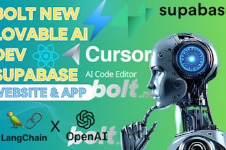 lovable frontend design bolt new supabase lovable ai dev replit langchain cursor