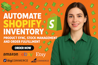 automate shopify inventory, product sync, stock management and order fulfillment