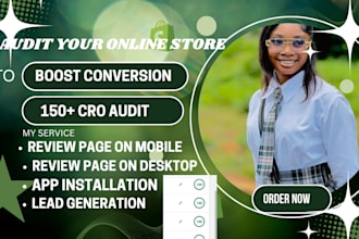 increase your conversion rate with cro optimization audit, review for shopify