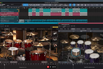 create realistic drum midi track for you