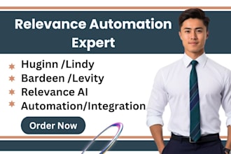 ai automate workflows with relevance ai, bardeen, lindy, levity and huginn ai