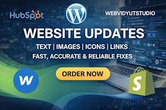 provide hubspot website edit service monthly