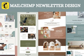 design editable and responsive mailchimp email template newsletter