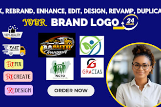 enhance fix design redesign tweak or vectorise your logo for your brand in 24hrs