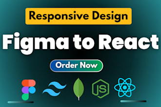 convert figma design to responsive react frontend, figma to react tailwind