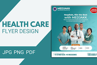 do healthcare flyer  medical flyer design and fitness flyer design