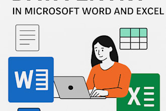 do accurate data entry in microsoft word and excel
