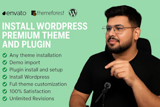 setup wordpress with any themeforest theme and demo import
