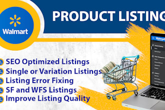 do product listings on walmart marketplace and optimize them