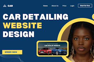 design car detailing and dealership, car wash auto detailing, car rental website