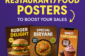 do design restaurant and food posters to boost your sales