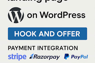 build landing page and funnel on wordpress