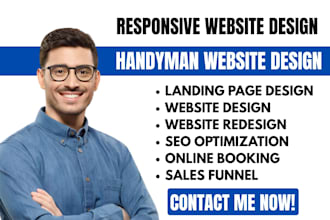 handyman website, hvac website, construction company website, plumbing website