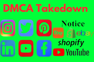 remove copyright harassing dsfaming leaked content tiktok reddit fb yt x by dmca