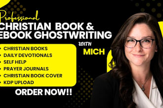 ghostwrite christian ebook daily devotional prayer journal self help memoir kdp