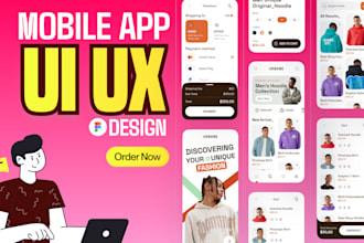 design modern app design, mobile app and web app  design