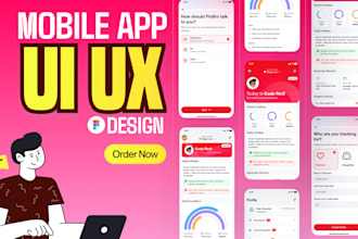 design modern app design, mobile app and web app  design
