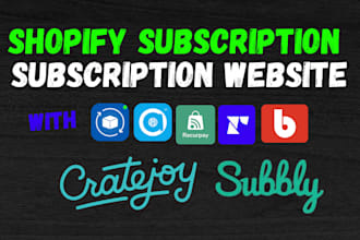 dev shopify subscription cratejoy and subbly website recharge appstle seal bold