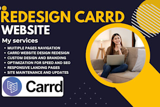 design carrd website redesign card website card landing page carrd website