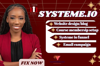 do systeme io, website, sales funnel landing page automation and blog website