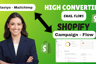 setup manage shopify email marketing klaviyo flows automation mailclimp campaign