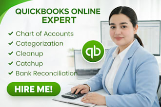 provide quickbooks online bookkeeping and accounting support