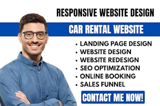 build car detailing website, car wash, car rental website auto detailing website