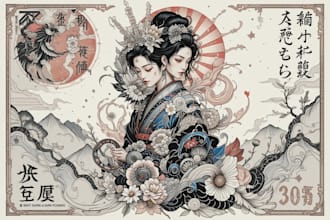 draw personalized japanese style tattoos