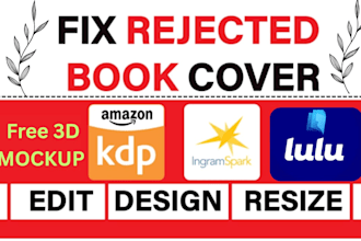 resize book cover fix book cover format book cover amazon kdp ingram lulu apple