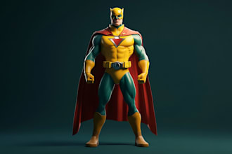 make you as a superhero or other fictional character