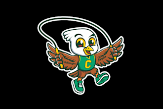 design evolution same bird activity kids sports logo