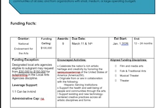 project design for grants and conduct market and feasibility research