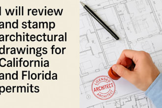 review stamp and seal florida architectural drawings USA city permit
