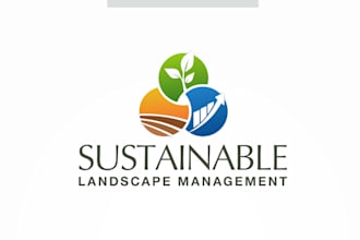design a natural, tree, landscape, agriculture, or lawn care logo