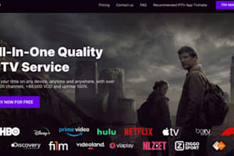 setup iptv server with m3u playlist, drm, reseller panel with restream service