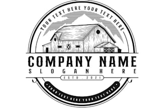 design professional rustic farm logo for your company