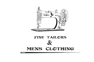 design modern sewing machine business logo