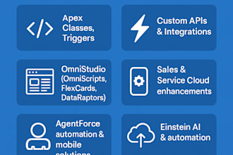 build and fix salesforce using apex, lwc, ai,  omnistudio