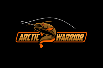 do a vintage fishing, hunting, mountain, and climbing logo