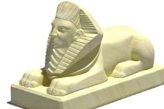 do sculpting 3d monument model 3d statue model 3d cad design 3d building model