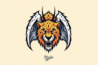 create cheetah claw logo for your business only 12 hours