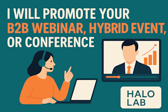 promote and market your hybrid b2b webinar, virtual event, summit, or conference